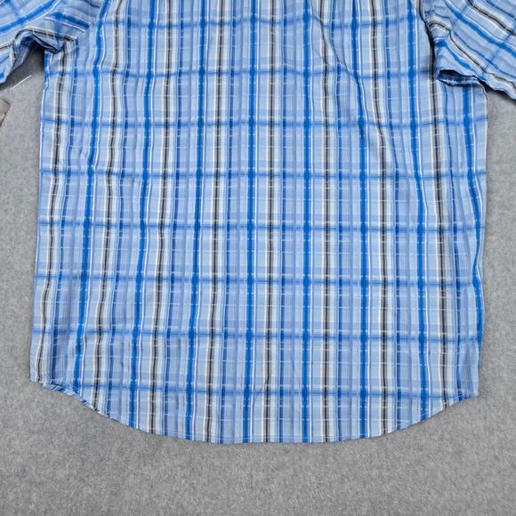 NWT Sean John Shirt Mens Size XXL Original Fit Plaid Button Down Powder Blue - Picture 9 of 16